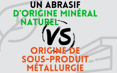 Abrasifs en Décapage : Comparaison entre une origine minérale naturelle et sous-produit de métallurgie